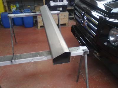 Rear bumper ...before the No plate recess was welded in
