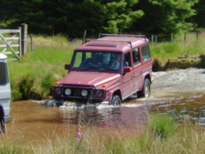 Paul making one of the many river crossings